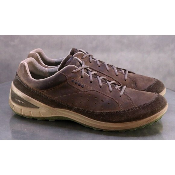 ECCO Biom Grip II Men\'s Trainers Shoes Size EU 44 US 10-10.5 Leather Gray main image 7
